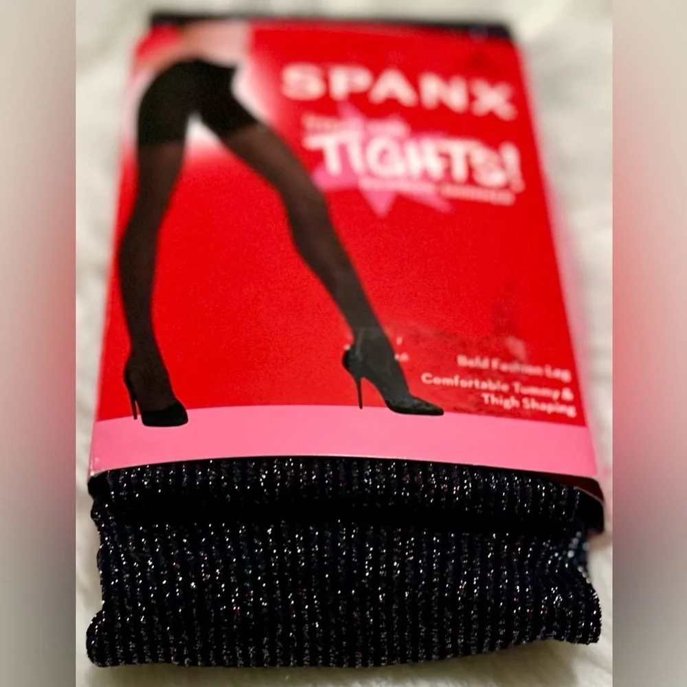 🎸SPANX🎸🔥NWT🔥Tight-End Rainbow Multi-Shine Tights—A